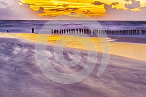 Beach in Mielno - Poland.