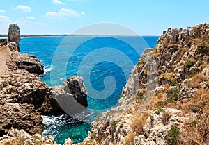 Beach Montagna Spaccata, Salento, Italy