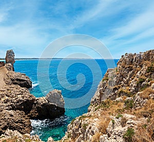 Beach Montagna Spaccata, Salento, Italy