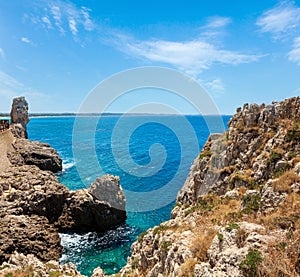 Beach Montagna Spaccata, Salento, Italy photo