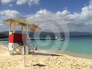 Beach in Montego Bay, Jamaica photo