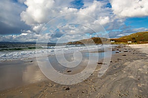 Beach at Morar in the HIghlands of Scotland photo