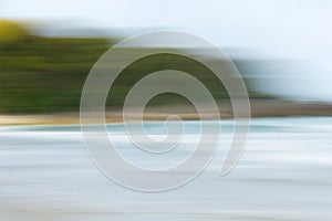 Beach motion blur background Mount Maunganui