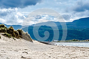 Beach and Mountains in Northern Wales
