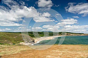 A beach at the mouth of the Veleka River, Sinemorets village, Bulgaria