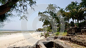 on the beach of Mtwapa Kenya