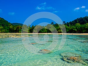 Beach in Mu Koh Surin or Surin Island, Thailand