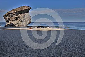 Beach of the Muertos from Carboneras Almeria Andalusia Spain