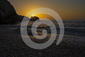 The Beach of Myrtos on Kefalonia Island