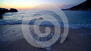 The Beach of Myrtos on Kefalonia Island