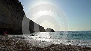 The Beach of Myrtos on Kefalonia Island