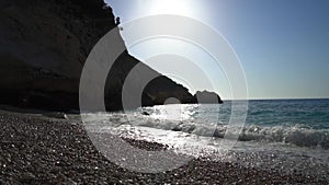 The Beach of Myrtos on Kefalonia Island