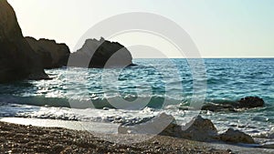 The Beach of Myrtos on Kefalonia Island