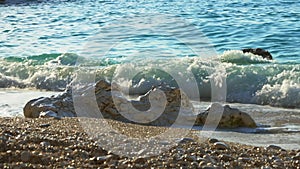 The Beach of Myrtos on Kefalonia Island