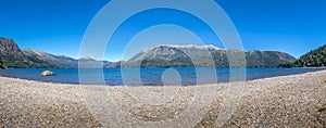 Beach at Nahuel Huapi Lake in downtown Bariloche - Bariloche, Patagonia, Argentina photo