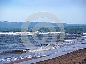 Beach at Nature Reserve at Skala Kalloni Lesvos Greece