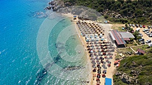 Beach at Nea Roda at Chalkidiki, Greece