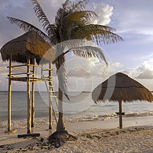 Beach near Cancun - Yacatan Peninsula - Mexico