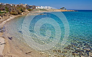 A beach near protaras looking towards famagusta