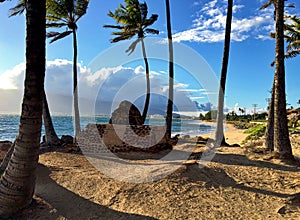 South Kihei Beach deteriorating statue