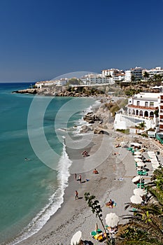 Beach At Nerja Southern Spain