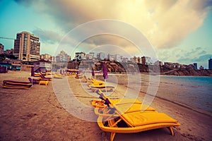 Beach in Netanya photo