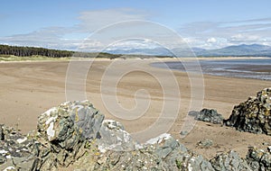 Beach at Newborough, Anglesey, Wales, UK photo