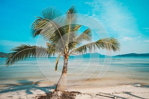 Beach at nice sunny summer day. Koh Rong Sanloem island, Saracen Bay. Cambodia photo