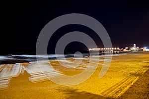 Beach at night