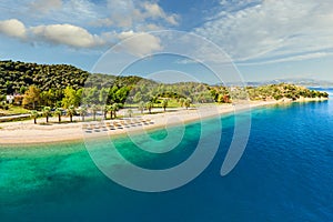 The beach Nisiotissa in Evia, Greece