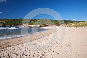 Beach with nobody at Menorca