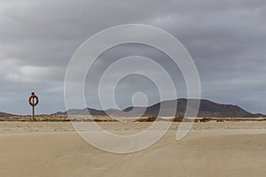 A beach in north of Fuerteventura