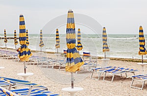 Beach of Numana in Conero riviera, Marche, Italy