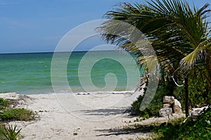 Beach and ocean panoramic Mexico