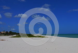 Beach and ocean panoramic Sisal Mexico