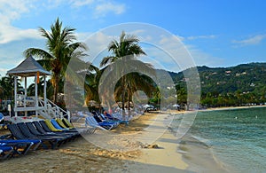 Beach in Ocho Rios in Jamaica