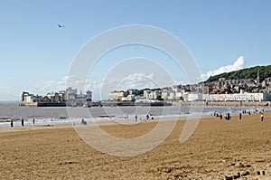 Beach and Old Town, Weston-Super--Mare photo