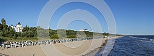 Beach and old villa in Zinnowitz, Usedom