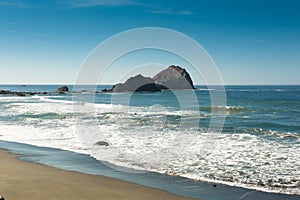 Beach on the Oregon Coastline