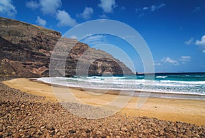 Beach in Orzola, Lanzarote photo