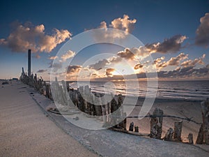 The beach of Ouddorp, The Netherlands