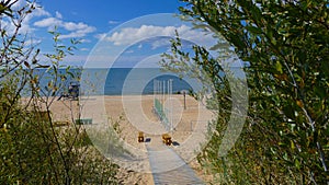 Beach in Palanga. One of the most popular Lithuanian beaches wit
