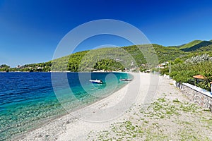 The beach Panormos of Skopelos, Greece