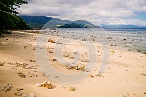 Beach paradise at Puerto Galera of Oriental Mindoro Philippines photo