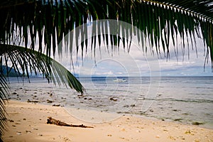 Beach paradise at Puerto Galera of Oriental Mindoro Philippines photo