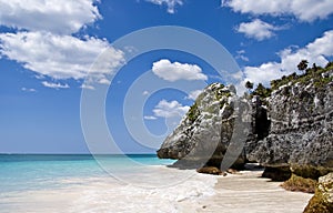 Beach Paradise in Tulum Mexico photo