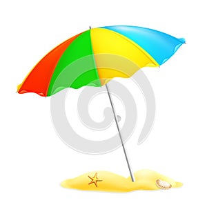 Beach parasol photo