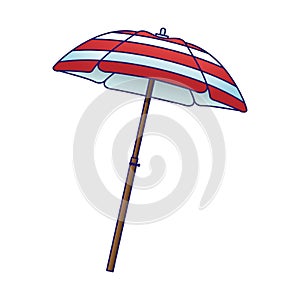 Beach parasol icon