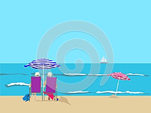 Beach-parasols