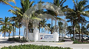 Beach park in Fort Lauderdale